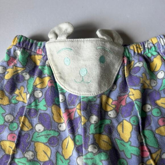 Bright Future Vtg Baby Girls Size 6-9 Months Purple Cat Bodysuit & Stirrup Pants - Picture 7 of 9